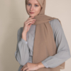 hijab in light brown color