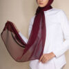 maroon hijab scarf
