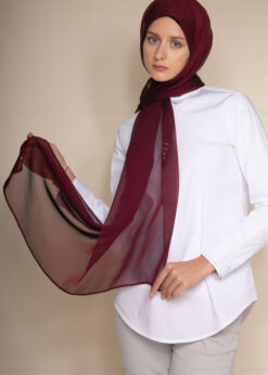 maroon hijab scarf