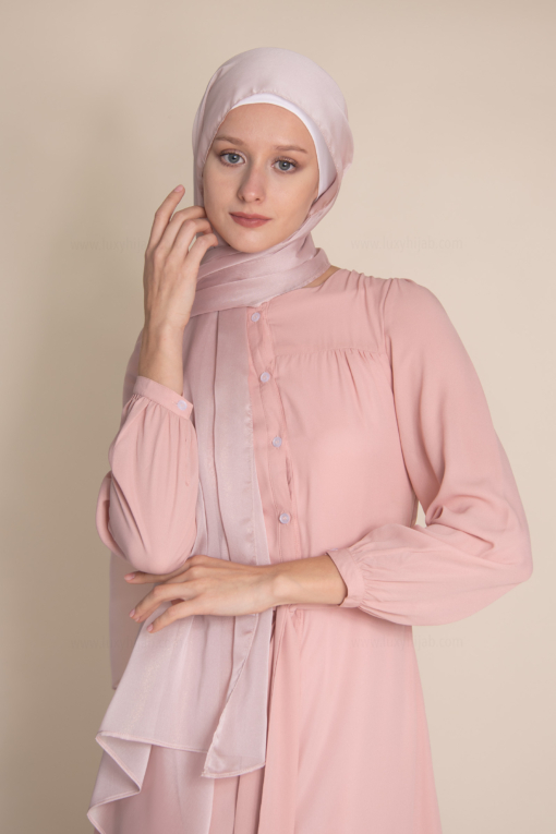 Sparkle hijab in rose