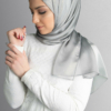 hijab in silver