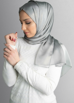hijab in silver