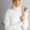 hijab white