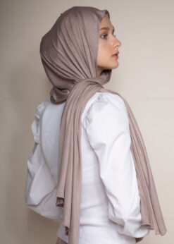 hijab in camel color