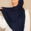jersey hijab in indigo