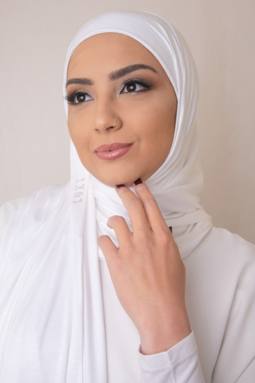 white jersey hijab