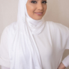 white hijab scarve