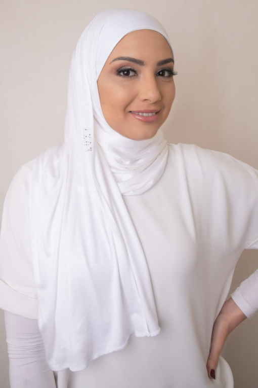 white hijab scarve