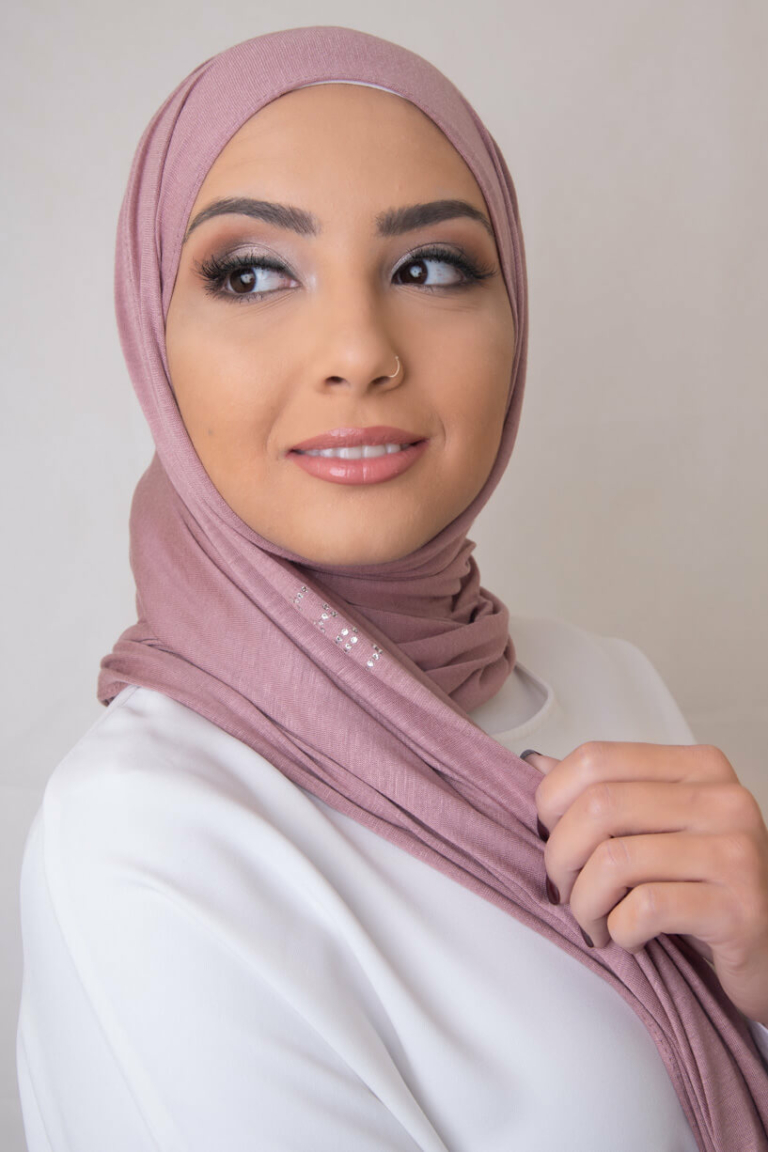 Premium Jersey Hijab in French Rose LUXY HIJAB