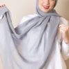 Light Gray Scarf Voile