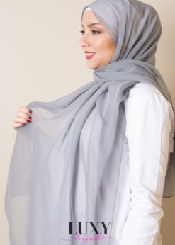 Gray Cotton Hijab