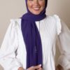 chiffon hijab in violet color