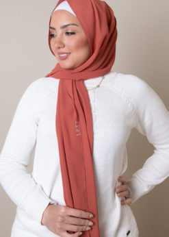 scarf in squash color