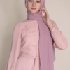 rosy brown chiffon hijab