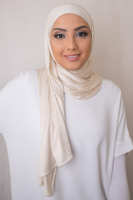 ivory jersey hijab