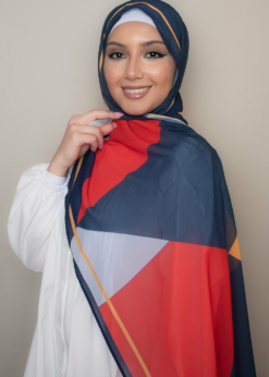 hijab in sunset colors