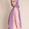 rosey chiffon hijab