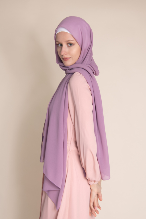 rosey chiffon hijab