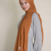 scarf in rust color