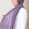 voile hijab in mauve misk
