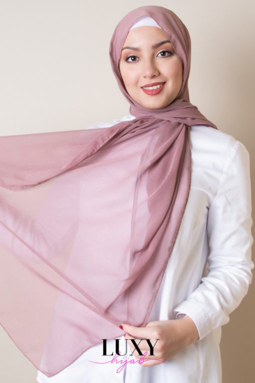rose cotton hijab