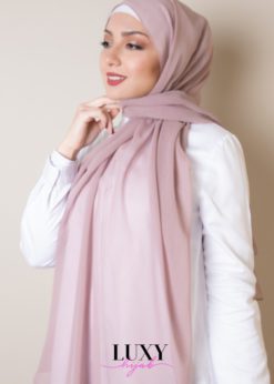 hijab in shell pink