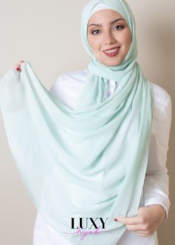 hijab chiffon mint