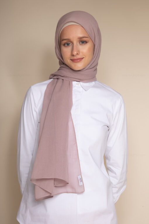shell pink scarf