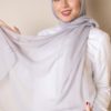 cotton voile hijab in cloud color