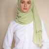 lime chiffon hijab