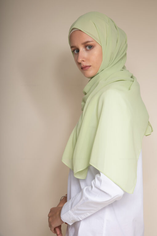 lime color hijab