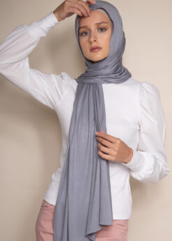 jersey hijab in silver
