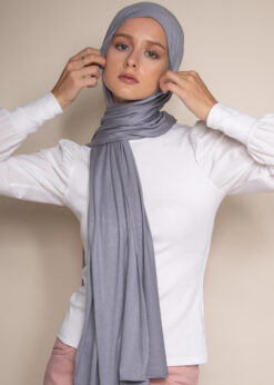 silver jersey scarf