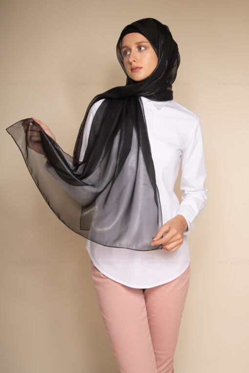 Black Sparkle Hijab