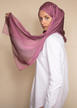 hijab in orchid color