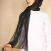 black metallic hijab