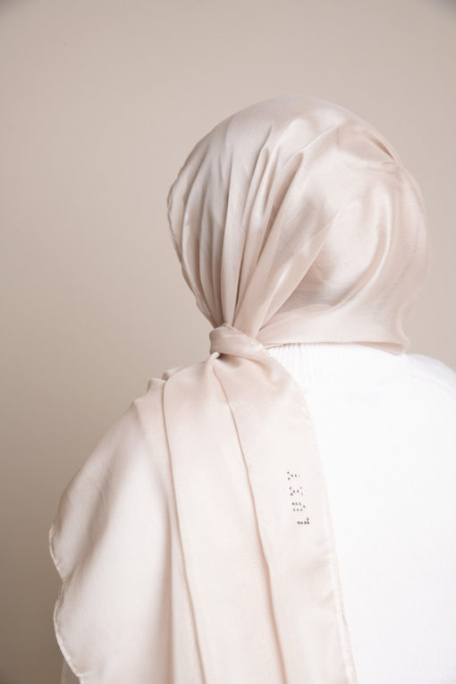 sheila hijab in cream color