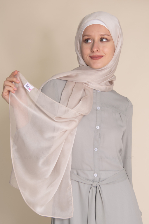 sparkle cream hijab for occasions