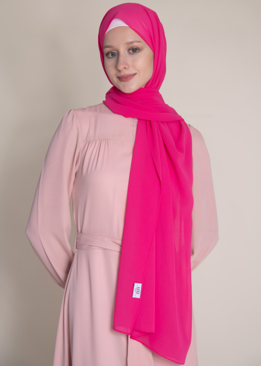 pinkish scarf