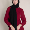 حجاب مع قمطة باللون الاسود
