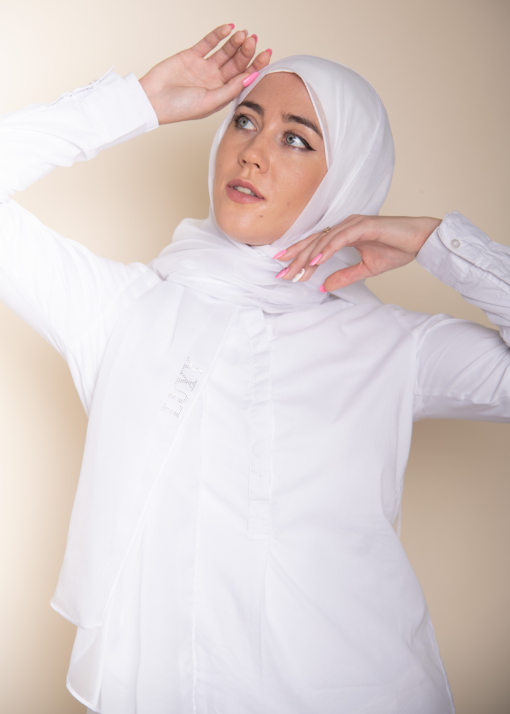 hijab white