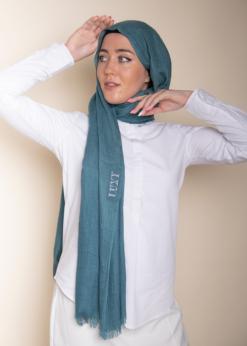 Modal Cotton Hijab in Aqua