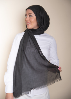 Cotton Hijab Dark Gray