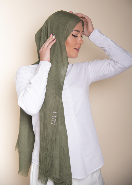 Modal Cotton Hijab in Olive