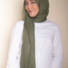 Modal Cotton Hijab in Olive 3