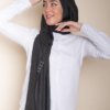 Modal Cotton Hijab in Dark Gray