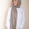 Modal Cotton Hijab in Beige Color