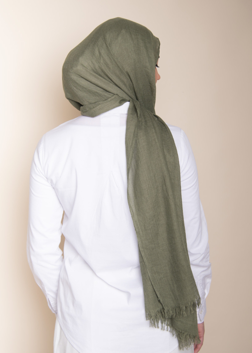 Olive Cotton Hijab