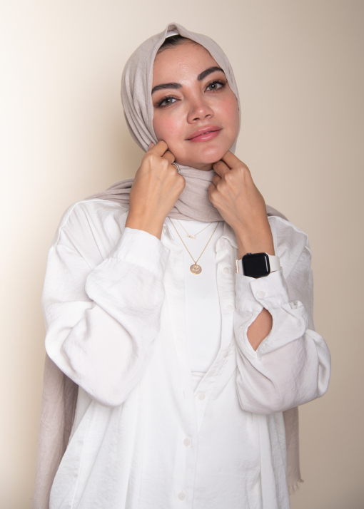 Cotton Hijab Beige